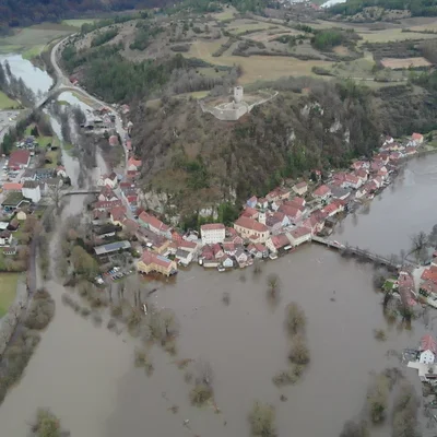 20231225 Drohne Hochwasser Kallmünz